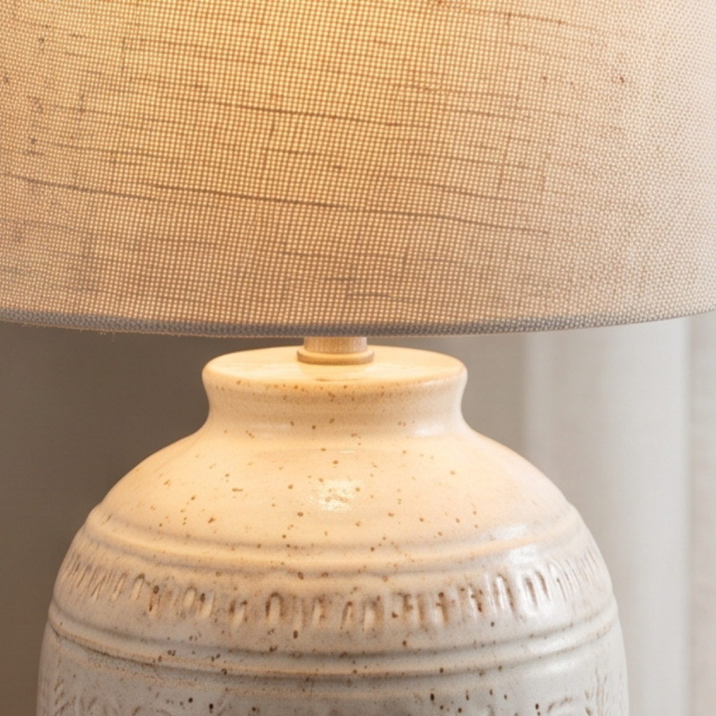Textured Ceramic Table Lamp