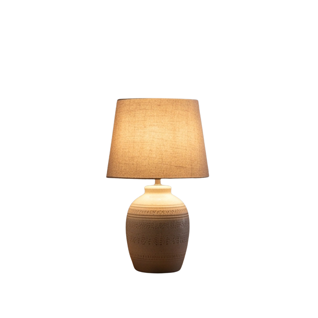 Textured Ceramic Table Lamp
