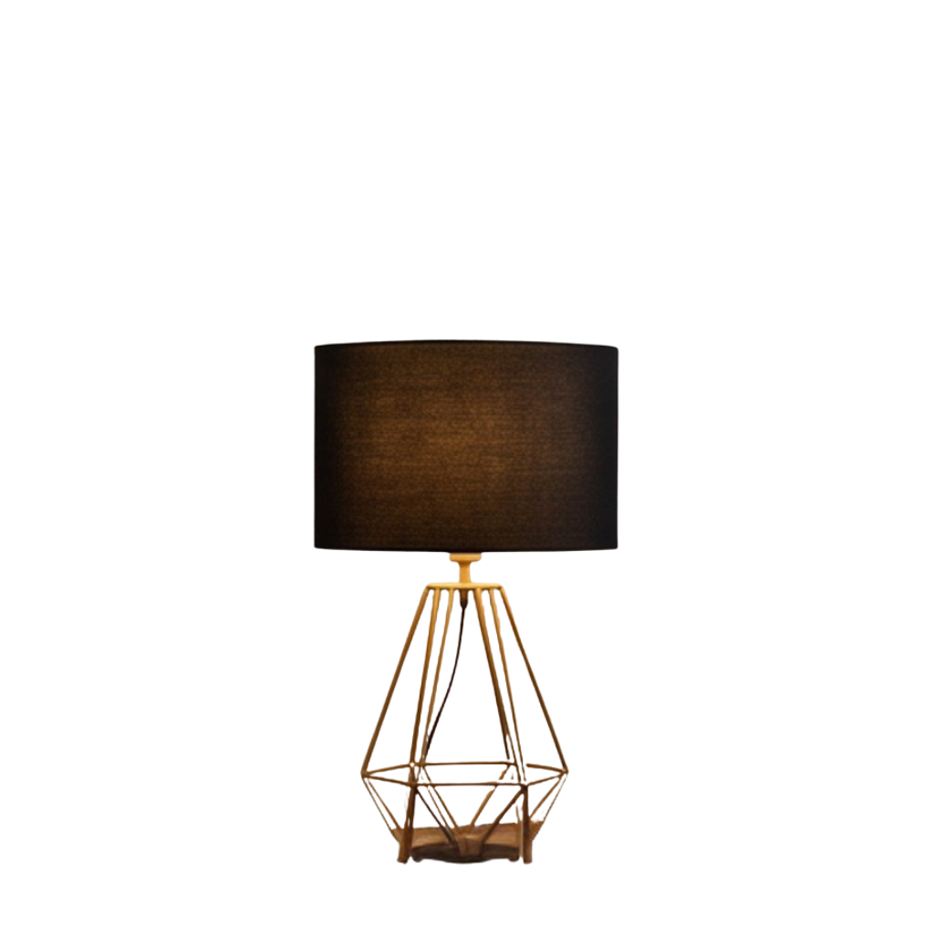 Gold Wireframe Table Lamp