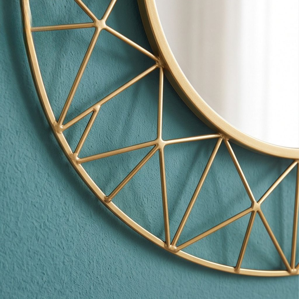 Wireframe Round Wall Mirror