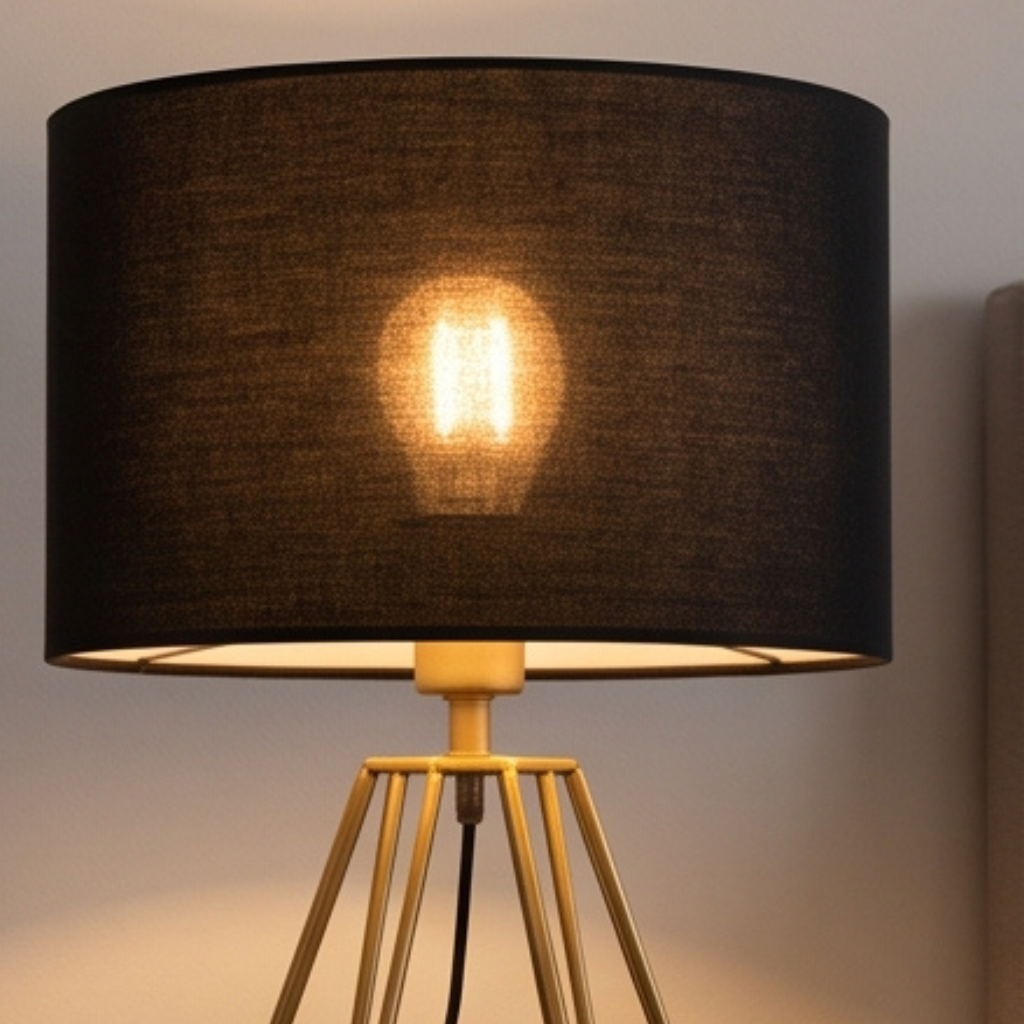 Gold Wireframe Table Lamp