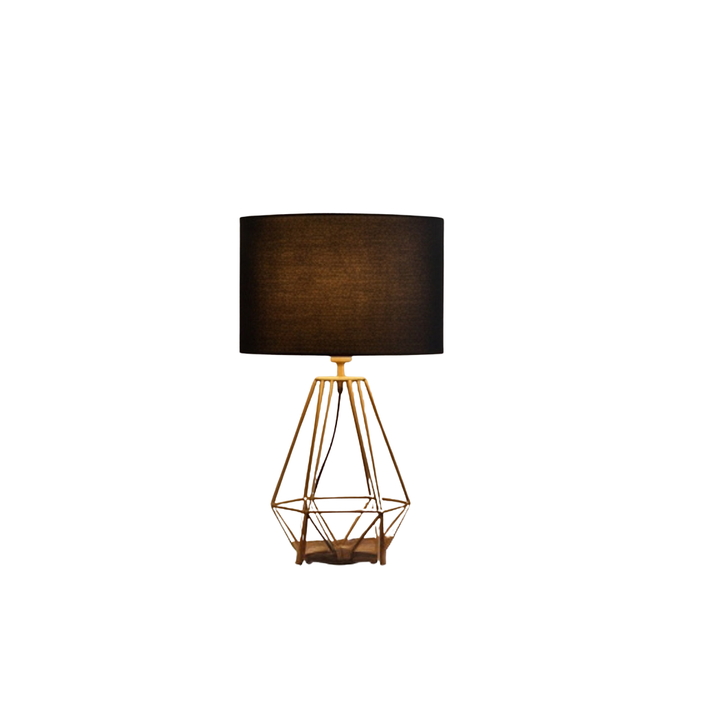Gold Wireframe Table Lamp